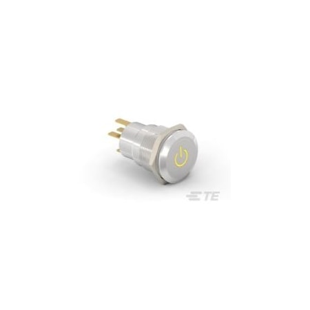 Te Connectivity AV19 SPL 0.4VA POWER LED YELLOW 12V 3-2213766-0